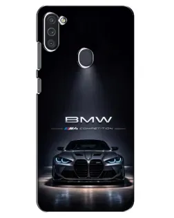Чехол для Samsung Galaxy M11 с картинкой «BMW сквозь ночной город» Чехол для Samsung Galaxy M11 с картинкой «BMW сквозь ночной город»