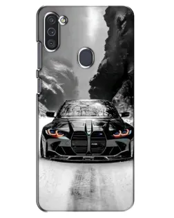 Чехол для Samsung Galaxy M11 с картинкой «BMW — акварельный дрифт» Чехол для Samsung Galaxy M11 с картинкой «BMW — акварельный дрифт»