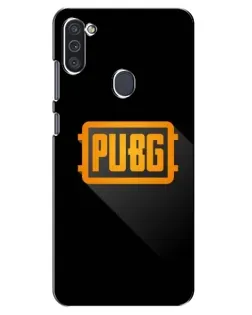 Чохол для Samsung Galaxy M11 з картинкою «PUBG — рамка лого»