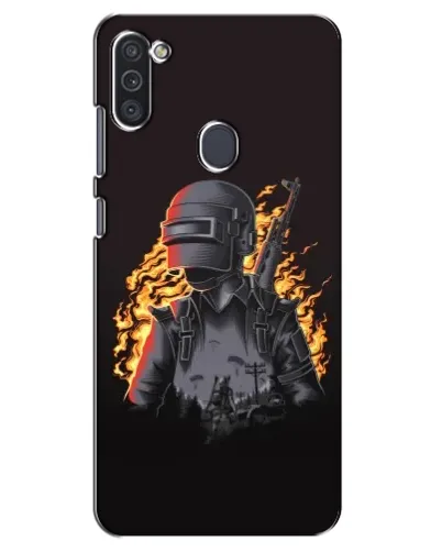 Чохол для Samsung Galaxy M11 з картинкою «PUBG — вогняний силует» Чохол для Samsung Galaxy M11 з картинкою «PUBG — вогняний силует»