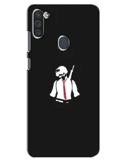 Чохол для Samsung Galaxy M11 з картинкою «PUBG — силует воїна»