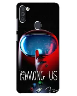 Чохол для Samsung Galaxy M11 з картинкою «Червоний імпостер — макро» Чохол для Samsung Galaxy M11 з картинкою «Червоний імпостер — макро»