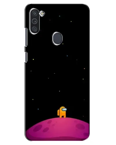 Чехол для Samsung Galaxy M11 с картинкой «Одинокий герой на планете»