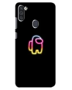 Чехол для Samsung Galaxy M11 с картинкой «Among Us градиент»