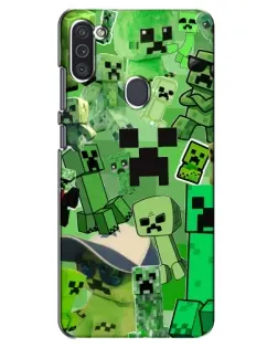 Чохол для Samsung Galaxy M11 з картинкою «Кріпери Minecraft» Чохол для Samsung Galaxy M11 з картинкою «Кріпери Minecraft»