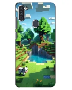 Чехол для Samsung Galaxy M11 с картинкой «Minecraft летний день»