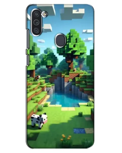Чехол для Samsung Galaxy M11 с картинкой «Minecraft летний день»
