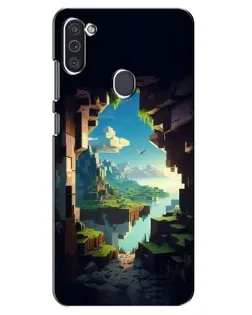 Чехол для Samsung Galaxy M11 с картинкой «Вид из пещеры»