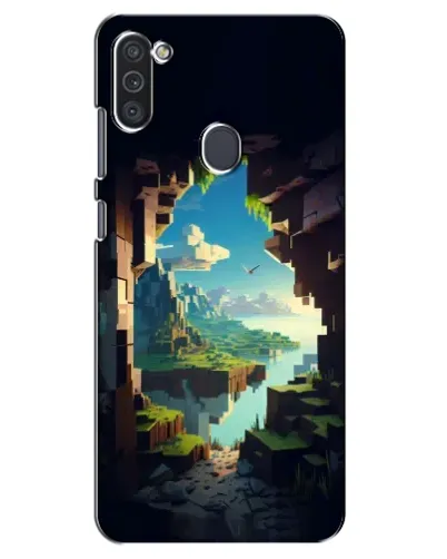 Чехол для Samsung Galaxy M11 с картинкой «Вид из пещеры»