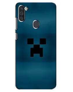 Чехол для Samsung Galaxy M11 с картинкой «Крипер текстура»