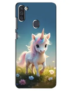 Чехол для Samsung Galaxy M11 с картинкой «Единорог на поляне» Чехол для Samsung Galaxy M11 с картинкой «Единорог на поляне»