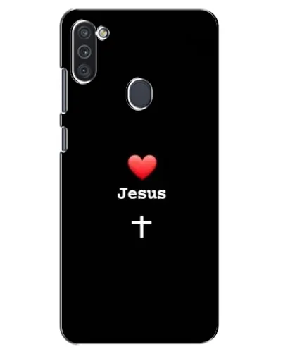 Чехол для Samsung Galaxy M11 с картинкой «Сердце - Jesus»