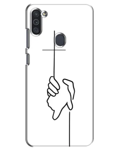 Чехол для Samsung Galaxy M11 с картинкой «Рука держит»