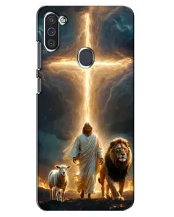 Чехол для Samsung Galaxy M11 с картинкой «Лев Иуды и Свет» Чехол для Samsung Galaxy M11 с картинкой «Лев Иуды и Свет»