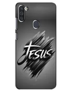 Чехол для Samsung Galaxy M11 с картинкой «Надпись Jesus Graffiti»