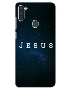 Чехол для Samsung Galaxy M11 с картинкой «Звездное небо Jesus»