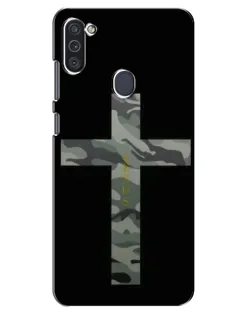 Чехол для Samsung Galaxy M11 с картинкой «Милитари Крест»