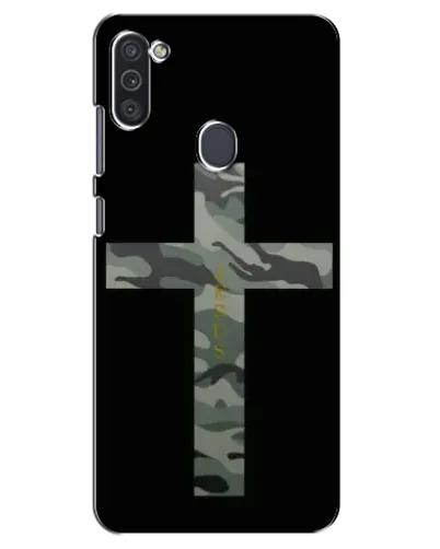 Чехол для Samsung Galaxy M11 с картинкой «Милитари Крест»