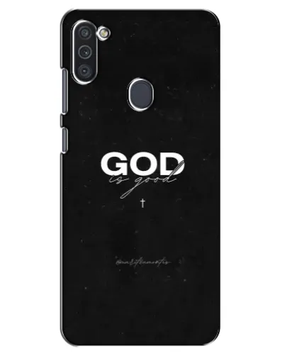 Чехол для Samsung Galaxy M11 с картинкой «GOD — Бог над всем»