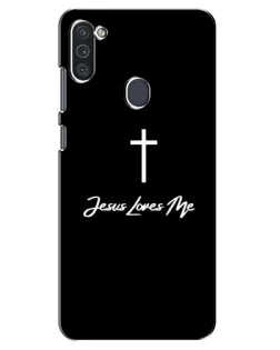 Чехол для Samsung Galaxy M11 с картинкой «Иисус любит тебя»