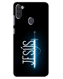 Чехол для Samsung Galaxy M11 с картинкой «Меч Духа Jesus»