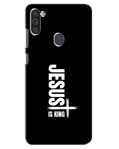Чехол для Samsung Galaxy M11 с картинкой «Вертикаль веры Jesus»