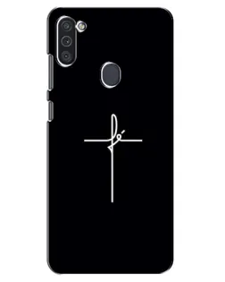 Чехол для Samsung Galaxy M11 с картинкой «Тонкий крест»