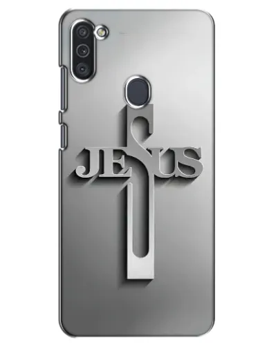 Чехол для Samsung Galaxy M11 с картинкой «Металлический крест Jesus» Чехол для Samsung Galaxy M11 с картинкой «Металлический крест Jesus»