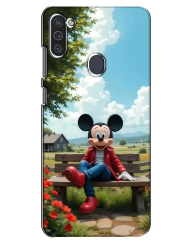 Чехол для Samsung Galaxy M11 с картинкой «Микки на скамейке» Чехол для Samsung Galaxy M11 с картинкой «Микки на скамейке»