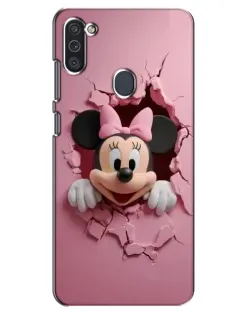 Чехол для Samsung Galaxy M11 с картинкой «Минни сквозь стену»