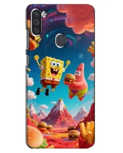 Чехол для Samsung Galaxy M11 с картинкой «Космический фастфуд» Чехол для Samsung Galaxy M11 с картинкой «Космический фастфуд»