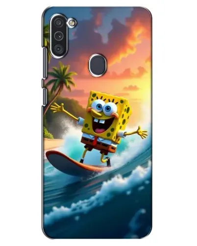 Чехол для Samsung Galaxy M11 с картинкой «Губка Боб серфингист» Чехол для Samsung Galaxy M11 с картинкой «Губка Боб серфингист»