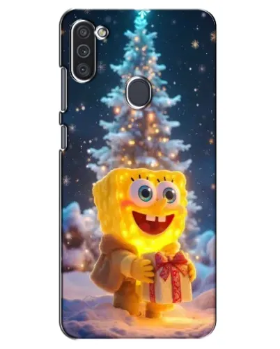 Чехол для Samsung Galaxy M11 с картинкой «Рождественский Спанч Боб» Чехол для Samsung Galaxy M11 с картинкой «Рождественский Спанч Боб»