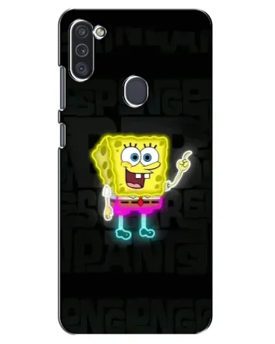 Чехол для Samsung Galaxy M11 с картинкой «Неоновый Губка Боб» Чехол для Samsung Galaxy M11 с картинкой «Неоновый Губка Боб»