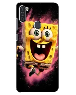 Чехол для Samsung Galaxy M11 с картинкой «Взрывной Спанч Боб»