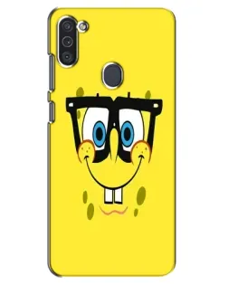 Чохол для Samsung Galaxy M11 з картинкою «Мінімалістичний Спанч Боб»