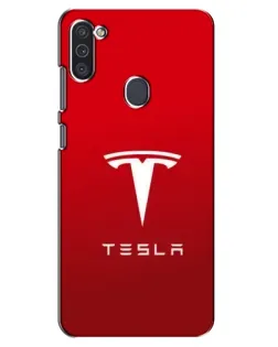 Чехол для Samsung Galaxy M11 с картинкой «Tesla Red Classic»