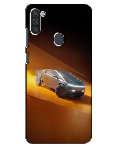 Чехол для Samsung Galaxy M11 с картинкой «Cybertruck в пустыне»