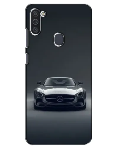Чехол для Samsung Galaxy M11 с картинкой «Mercedes на черном»