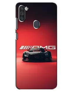 Чехол для Samsung Galaxy M11 с картинкой «Mercedes AMG — красная линия»