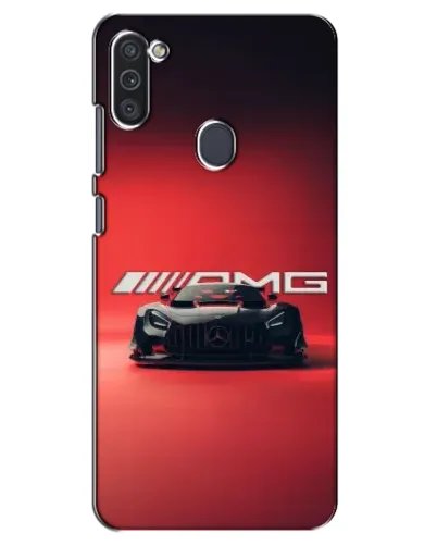Чехол для Samsung Galaxy M11 с картинкой «Mercedes AMG — красная линия»