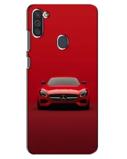 Чехол для Samsung Galaxy M11 с картинкой «Красный Mercedes AMG»