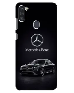 Чехол для Samsung Galaxy M11 с картинкой «Mercedes — решетка радиатора»