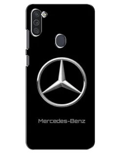 Чехол для Samsung Galaxy M11 с картинкой «Mercedes Silver Logo»