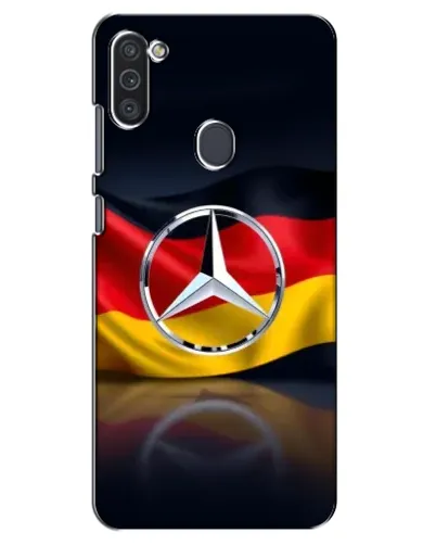 Чехол для Samsung Galaxy M11 с картинкой «Mercedes — флаг Германии»