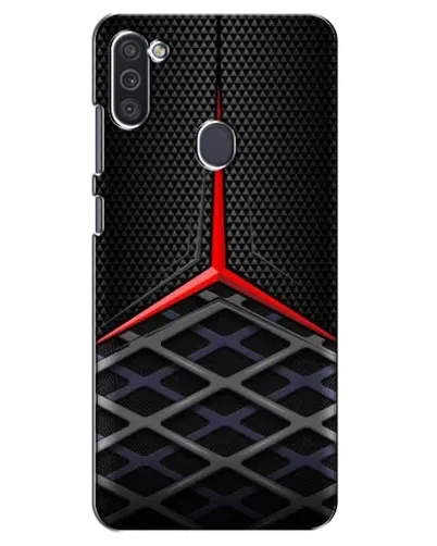 Чехол для Samsung Galaxy M11 с картинкой «Mercedes Carbon Grid»