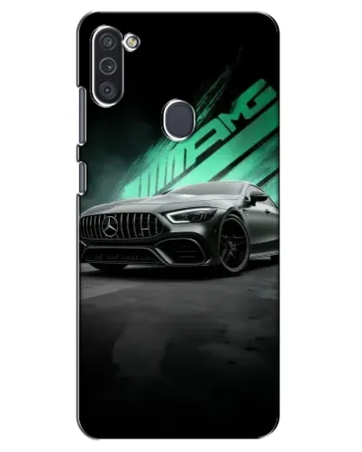 Чехол для Samsung Galaxy M11 с картинкой «Темный Mercedes AMG»