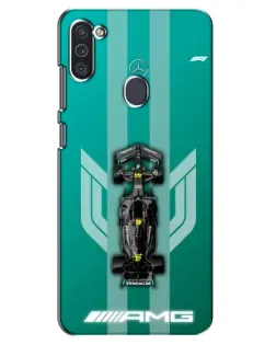 Чехол для Samsung Galaxy M11 с картинкой «Mercedes AMG Petronas»