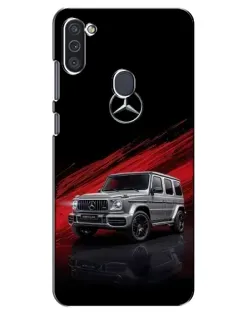 Чехол для Samsung Galaxy M11 с картинкой «Mercedes G-Class красный»