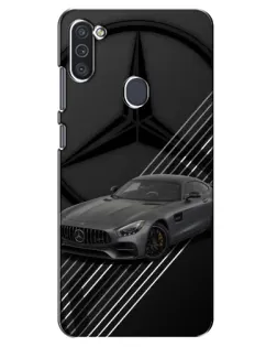 Чехол для Samsung Galaxy M11 с картинкой «Mercedes AMG — графика»